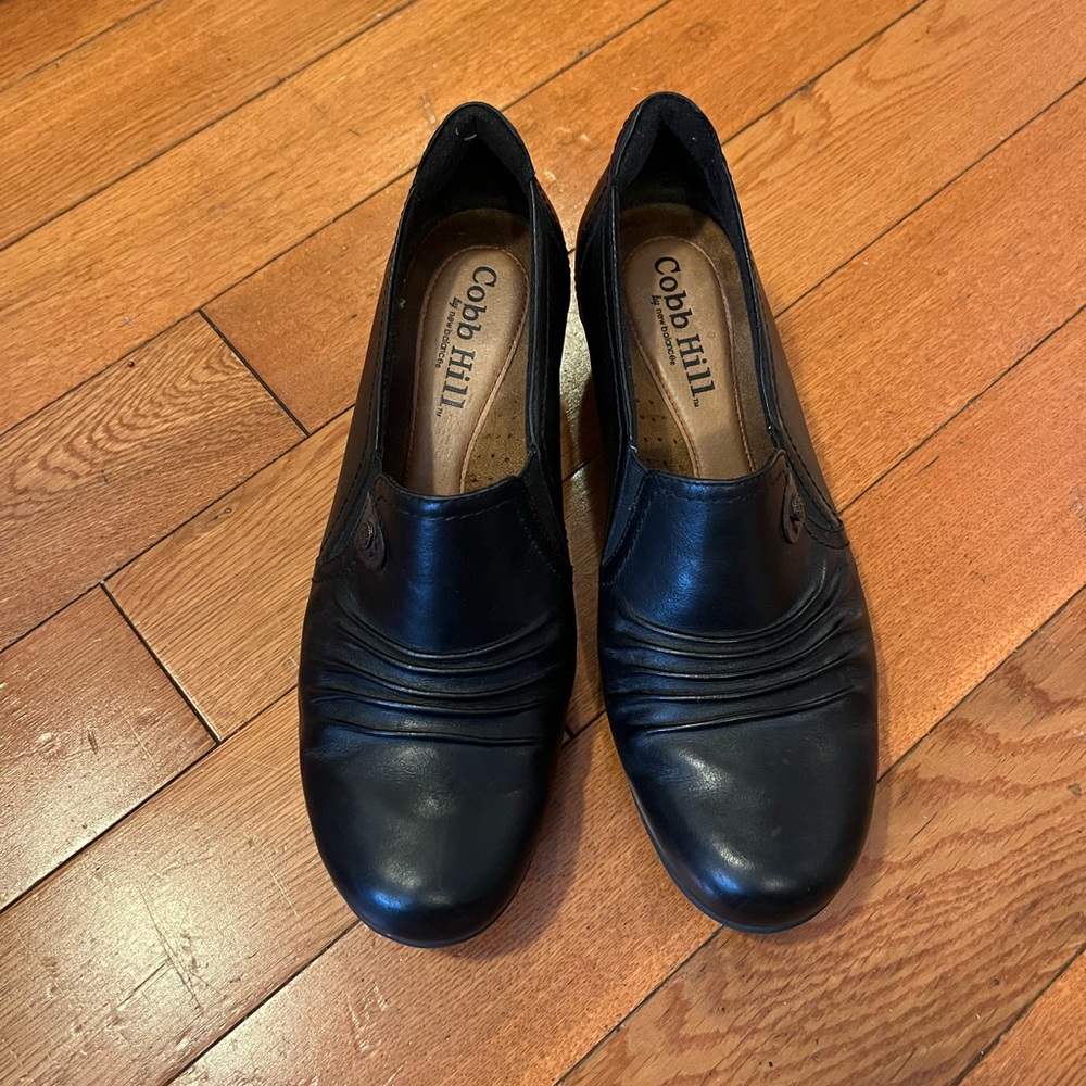 Cobb Hill by New Balance Women's Black Leather Shoes 9.5 wide